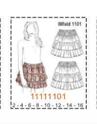 MOLDE FALDAS NIÑA - Imagen 18