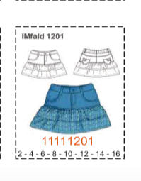 MOLDE FALDAS NIÑA - Imagen 19