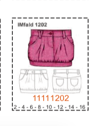 MOLDE FALDAS NIÑA - Imagen 20