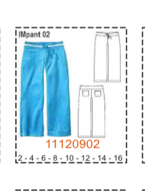 MOLDE PANTALONES NIÑA - 1 - Imagen 2