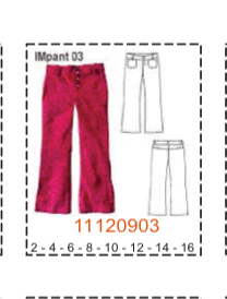 MOLDE PANTALONES NIÑA - 1 - Imagen 3