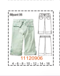 MOLDE PANTALONES NIÑA - 1 - Imagen 6