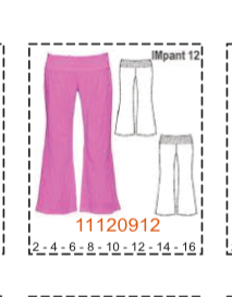 MOLDE PANTALONES NIÑA - 1 - Imagen 12
