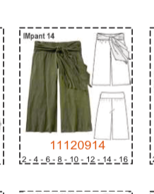MOLDE PANTALONES NIÑA - 1 - Imagen 14