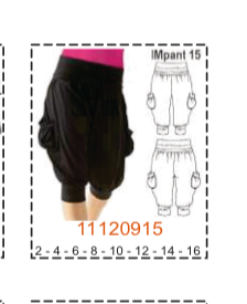 MOLDE PANTALONES NIÑA - 1 - Imagen 15