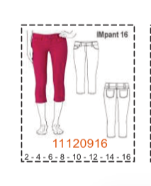 MOLDE PANTALONES NIÑA - 1 - Imagen 16