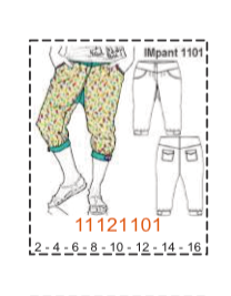 MOLDE PANTALONES NIÑA - 1 - Imagen 21