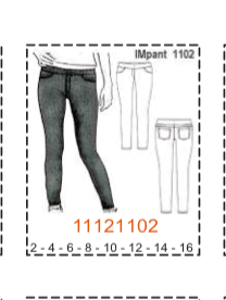 MOLDE PANTALONES NIÑA - 1 - Imagen 22