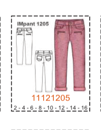 MOLDE PANTALONES NIÑA - 1 - Imagen 33