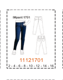 MOLDE PANTALONES NIÑA - 1 - Imagen 44