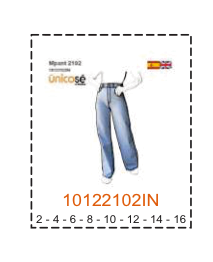 MOLDE PANTALONES NIÑA - 2