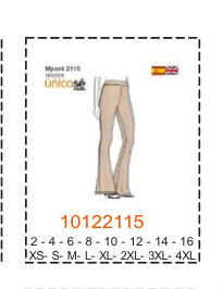 MOLDE PANTALONES NIÑA - 2 - Imagen 3