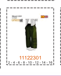 MOLDE PANTALONES NIÑA - 2 - Imagen 7
