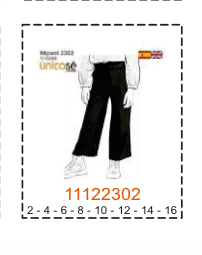 MOLDE PANTALONES NIÑA - 2 - Imagen 8