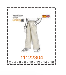 MOLDE PANTALONES NIÑA - 2 - Imagen 10
