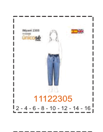 MOLDE PANTALONES NIÑA - 2 - Imagen 11