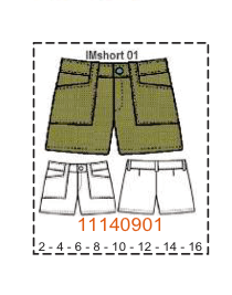 MOLDE SHORTS NIÑA
