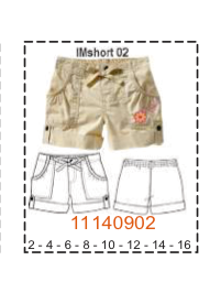 MOLDE SHORTS NIÑA - Imagen 2