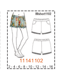 MOLDE SHORTS NIÑA - Imagen 5