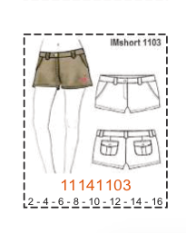 MOLDE SHORTS NIÑA - Imagen 6