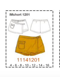 MOLDE SHORTS NIÑA - Imagen 8