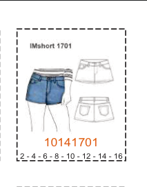 MOLDE SHORTS NIÑA - Imagen 15