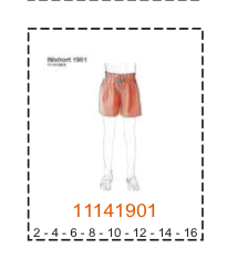 MOLDE SHORTS NIÑA - Imagen 16