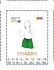 MOLDE SHORTS NIÑA - Imagen 17