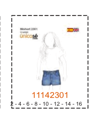 MOLDE SHORTS NIÑA - Imagen 25