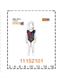MOLDE TRAJES DE BAÑO NIÑA - Imagen 10