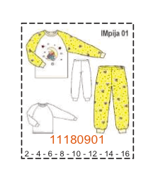 MOLDE PIJAMAS NIÑA