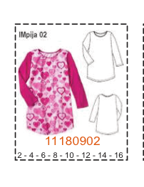 MOLDE PIJAMAS NIÑA - Imagen 2