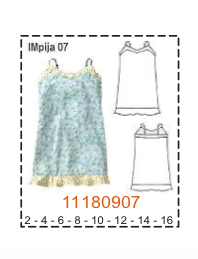 MOLDE PIJAMAS NIÑA - Imagen 7
