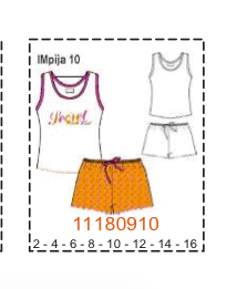 MOLDE PIJAMAS NIÑA - Imagen 10