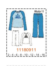 MOLDE PIJAMAS NIÑA - Imagen 11