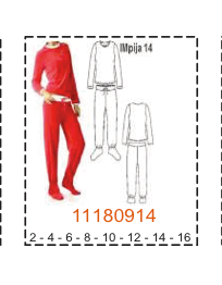 MOLDE PIJAMAS NIÑA - Imagen 13