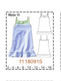 MOLDE PIJAMAS NIÑA - Imagen 14