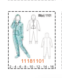 MOLDE PIJAMAS NIÑA - Imagen 16