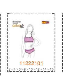 MOLDE ROPA INTERIOR NIÑA - Imagen 4
