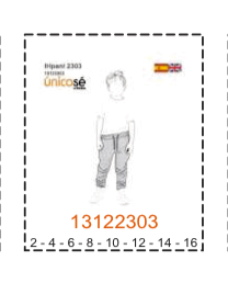 MOLDE PANTALONES NIÑO 2 - Imagen 2