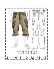 MOLDE SHORTS NIÑO - Imagen 4