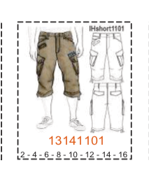 MOLDE SHORTS NIÑO - Imagen 9