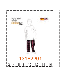 MOLDE PIJAMAS NIÑO - Imagen 17