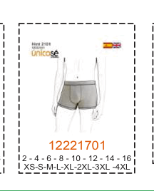 MOLDE ROPA INTERIOR NIÑO - Imagen 6