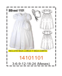 MOLDE VESTIDOS BEBE - Imagen 11