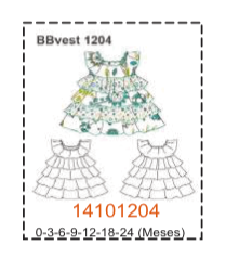 MOLDE VESTIDOS BEBE - Imagen 16