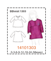 MOLDE VESTIDOS BEBE - Imagen 21