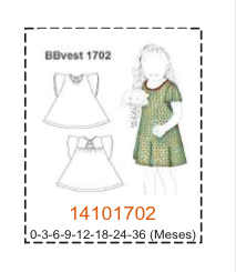 MOLDE VESTIDOS BEBE - Imagen 25