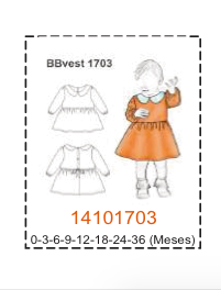 MOLDE VESTIDOS BEBE - Imagen 26