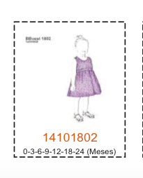 MOLDE VESTIDOS BEBE - Imagen 29